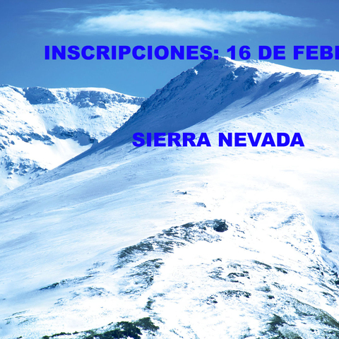 SIERRA NEVADA ( del 25 de abril al 3 de Mayo 9 días - 8 noches)